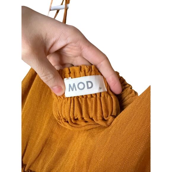 MOD yellow peplum tank - Picture 3 of 4